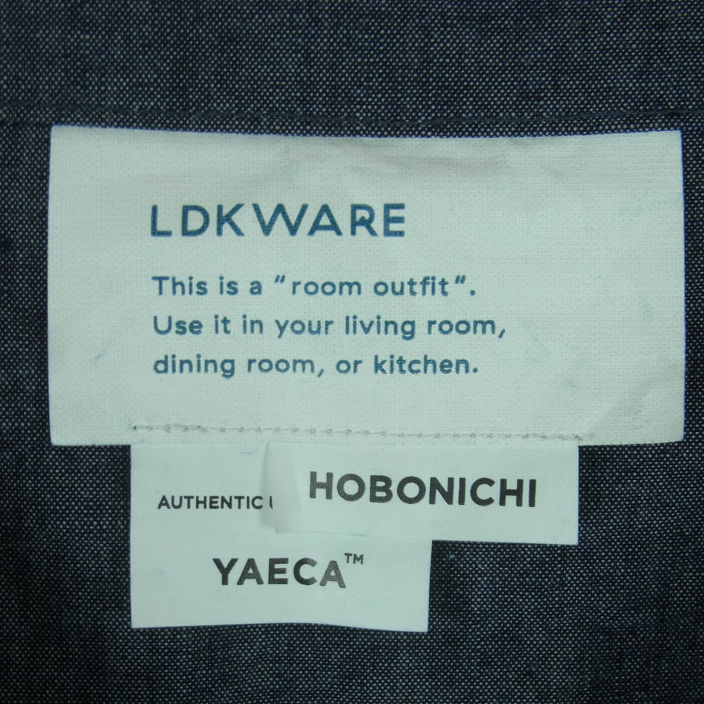 YAECA ヤエカ HOBONICHI ほぼ日 LDK WARE 020120 コットン100％ 5B ベスト 日本製 グレー系 AOSHIMO M【中古】