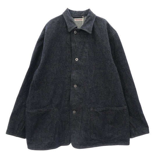 ナイスネス 26SS NN-1801B17 LEEROY RAW DENIM COVERALL リーロイ デニム カバーオール ジャケット インディゴブルー系【極上美品】【中古】