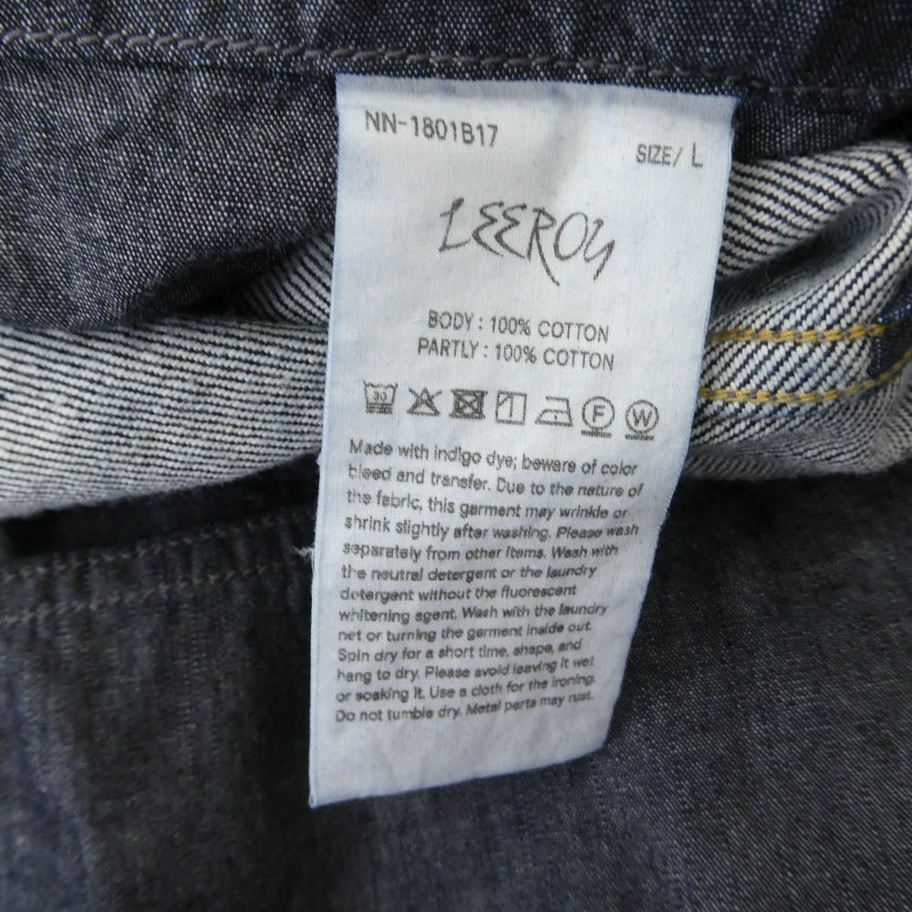 ナイスネス 26SS NN-1801B17 LEEROY RAW DENIM COVERALL リーロイ デニム カバーオール ジャケット インディゴブルー系【極上美品】【中古】