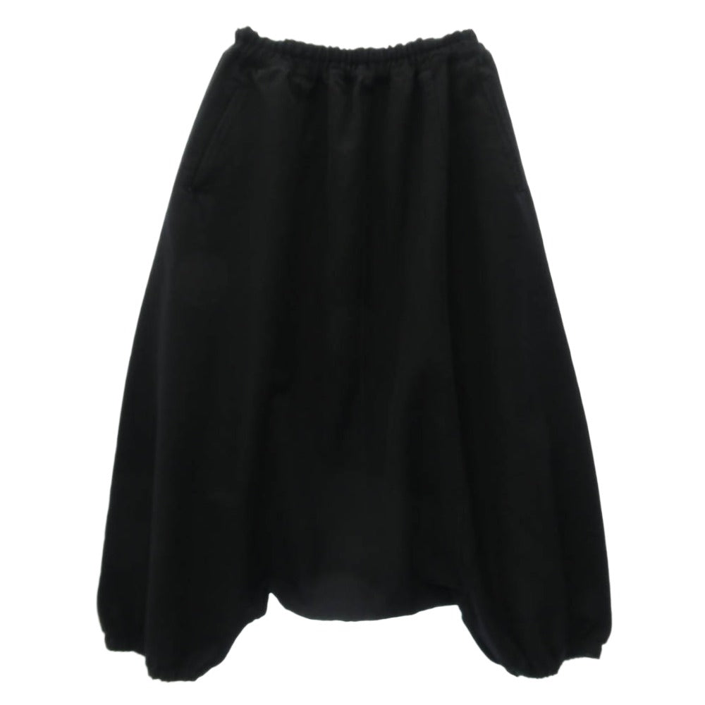 BLACK COMME des GARCONS ブラックコムデギャルソン 1G-P014 AD2010 エステル 綿 クロップド サルエル パンツ ブラック系 M【中古】