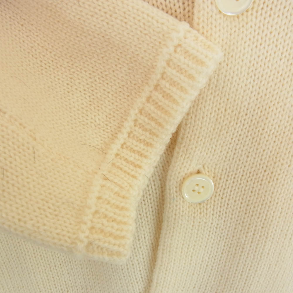 COMME des GARCONS HOMME PLUS コムデギャルソンオムプリュス 18AW PB-N021 捻れ クルーネック ウール ニット カーディガン オフホワイト系 S【中古】