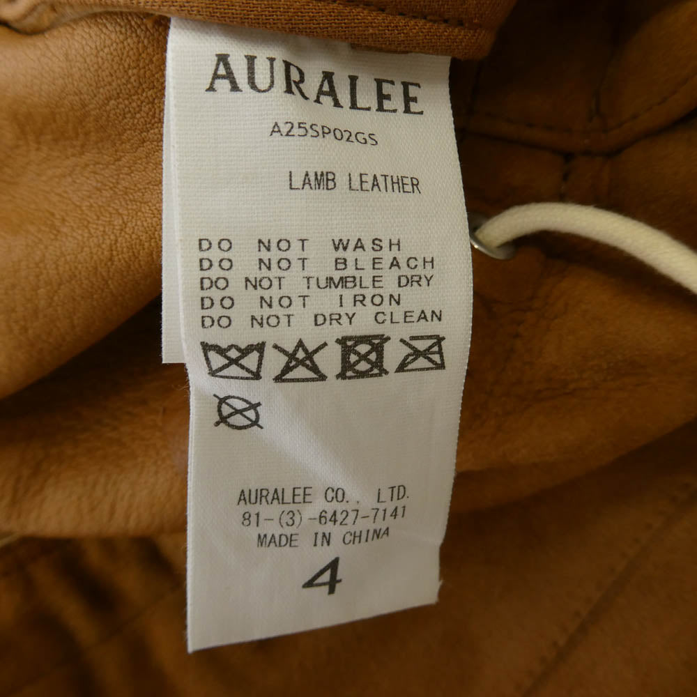 AURALEE オーラリー 25SS A25SP02GS LAMB SUEDE SHORTS ラムスエード