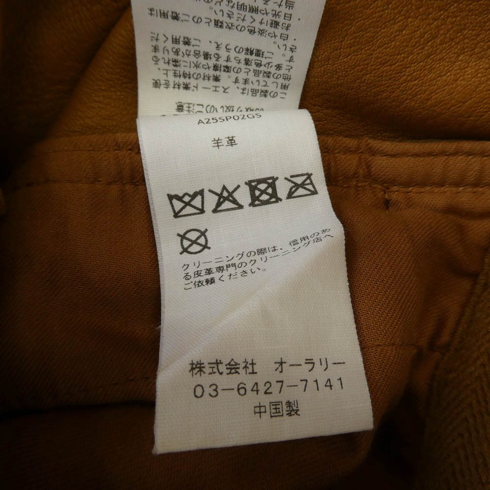 AURALEE オーラリー 25SS A25SP02GS LAMB SUEDE SHORTS ラムスエード