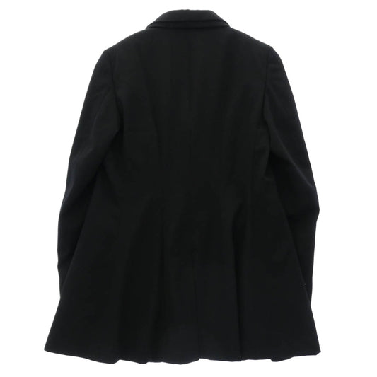 COMME des GARCONS HOMME PLUS コムデギャルソンオムプリュス 23SS PK-J050 ANOTHER KIND OF PUNK期 Tailored Jacket フロント二重 レイヤードデザイン 裾切りっぱなし加工 テーラードジャケット ブラック系 S【中古】