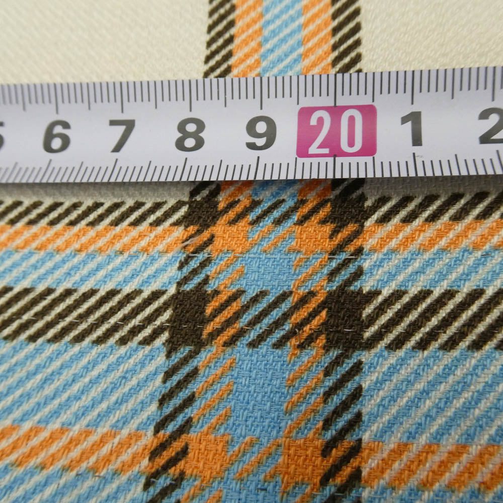 ウェンズディ wzd-s5-3017 RELAX EASY TARTAN CHECK PANTS リラックス イージー タータンチェック パジャマ パンツ オフホワイト系 ライトブルー系 M【美品】【中古】