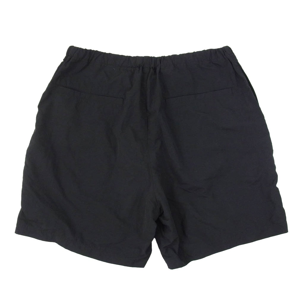 The Ennoy Professional ザ エンノイ プロフェッショナル 23SS SS23BRENPT03LP NYLON EASY SHORTS ロゴ刺繍 ナイロン イージー ショーツ ハーフパンツ ブラック系 L【中古】