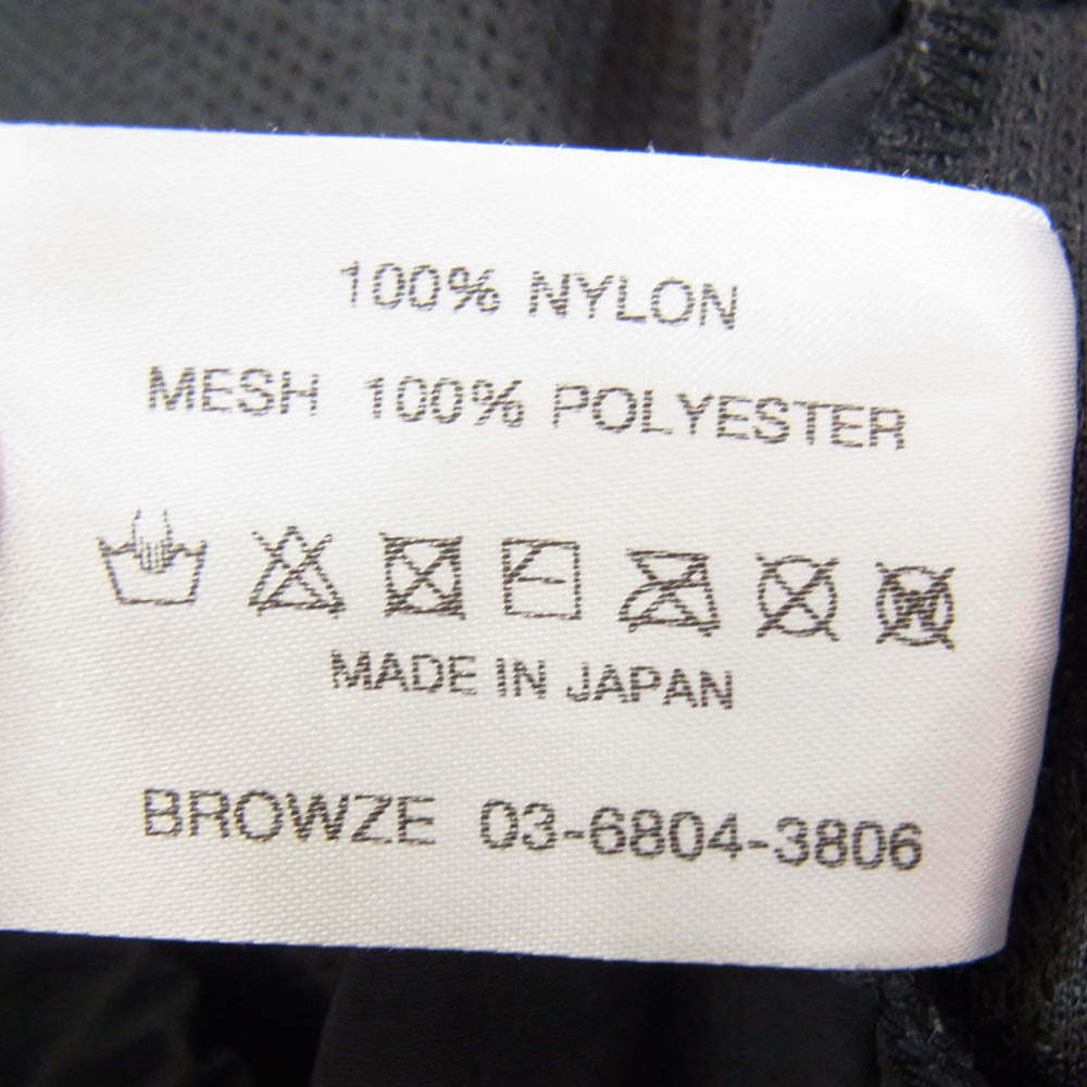 The Ennoy Professional ザ エンノイ プロフェッショナル 23SS SS23BRENPT03LP NYLON EASY SHORTS ロゴ刺繍 ナイロン イージー ショーツ ハーフパンツ ブラック系 L【中古】