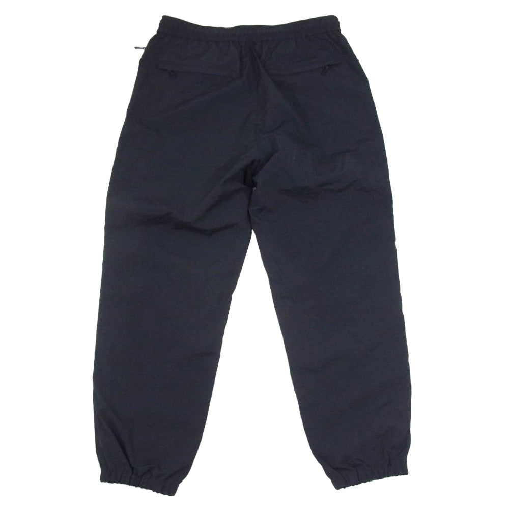 The Ennoy Professional ザ エンノイ プロフェッショナル 23SS SS23BRENPT01LV Nylon Pants シャカシャカ ロゴ刺繍 ナイロン トラックパンツ ブラック系 L【中古】