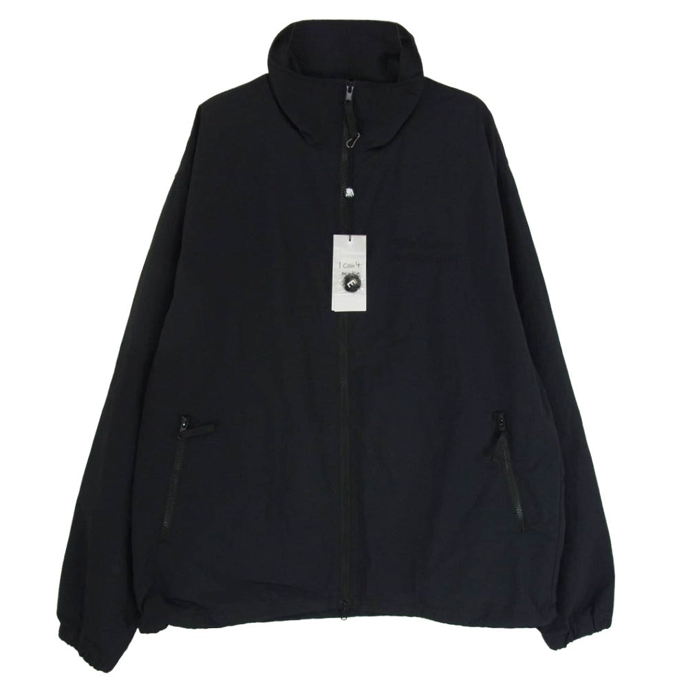 The Ennoy Professional ザ エンノイ プロフェッショナル 23SS SS23BRENJK01LV Nylon Jacket シャカシャカ ロゴ刺繍 ナイロン トラックジャケット ジップアップ ブルゾン ブラック系 L【中古】