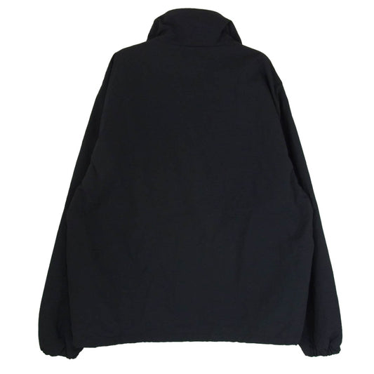 The Ennoy Professional ザ エンノイ プロフェッショナル 23SS SS23BRENJK01LV Nylon Jacket シャカシャカ ロゴ刺繍 ナイロン トラックジャケット ジップアップ ブルゾン ブラック系 L【中古】
