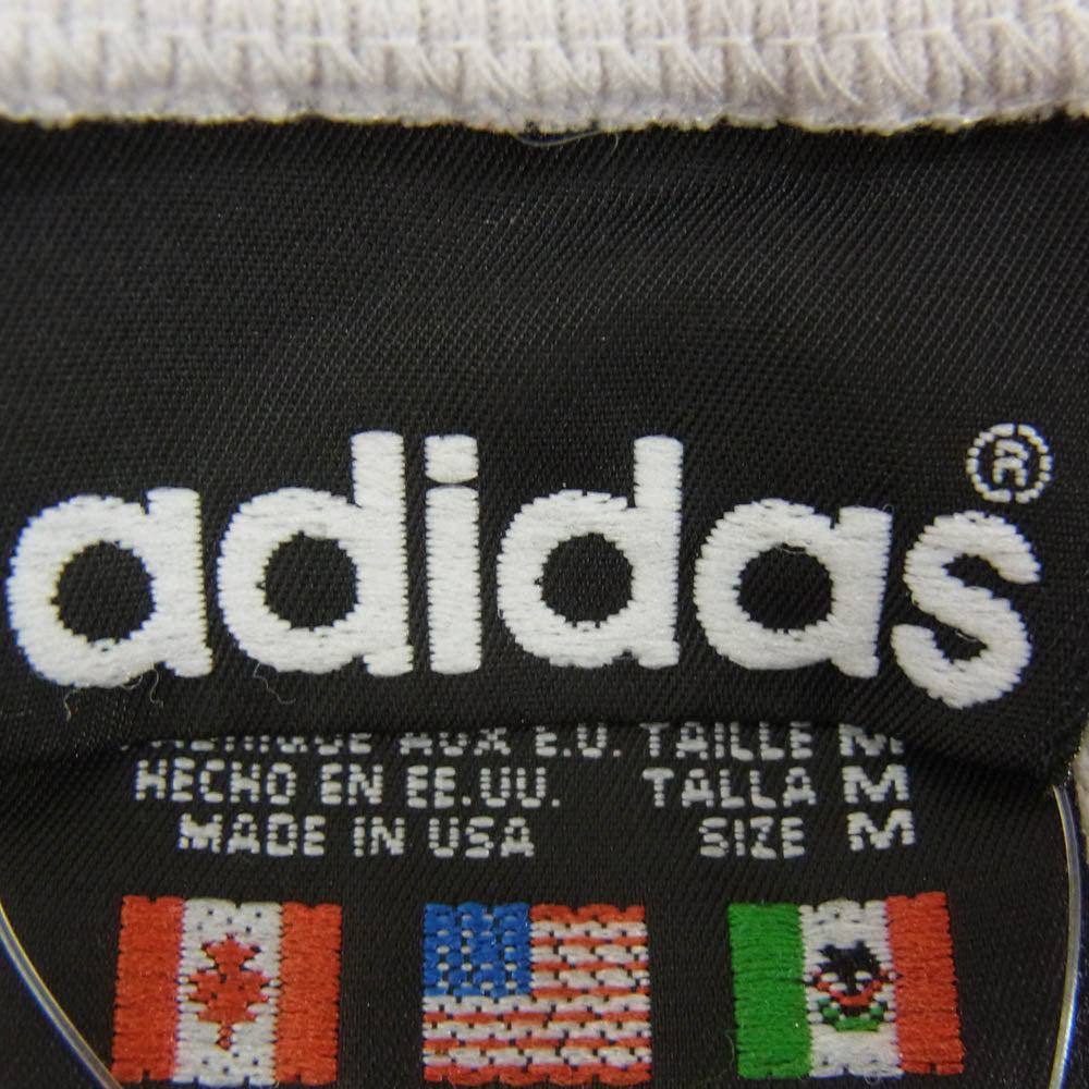 adidas アディダス 80s サイドライン 3ストライプ Vネック フットボール 長袖 ジャージー プルオーバー ブラック系 M【中古】