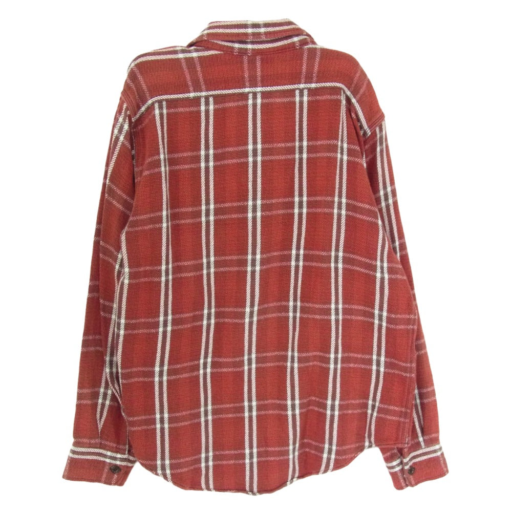 SUGAR CANE シュガーケーン SC25131 長袖 チェック ネルシャツ レッド系 L【中古】