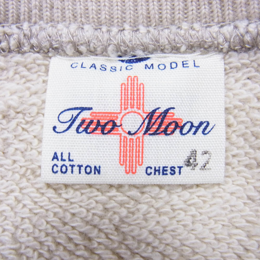 TWO MOON トゥームーン ラグラン 半袖 スウェット ベージュ系 42【中古】