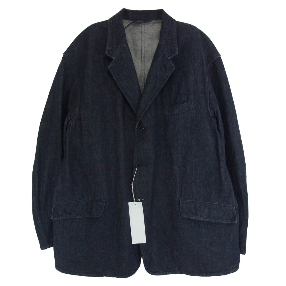 COMOLI コモリ 25SS B01-01023 ネイビー デニム テーラード ジャケット ネイビー系 2【極上美品】【中古】
