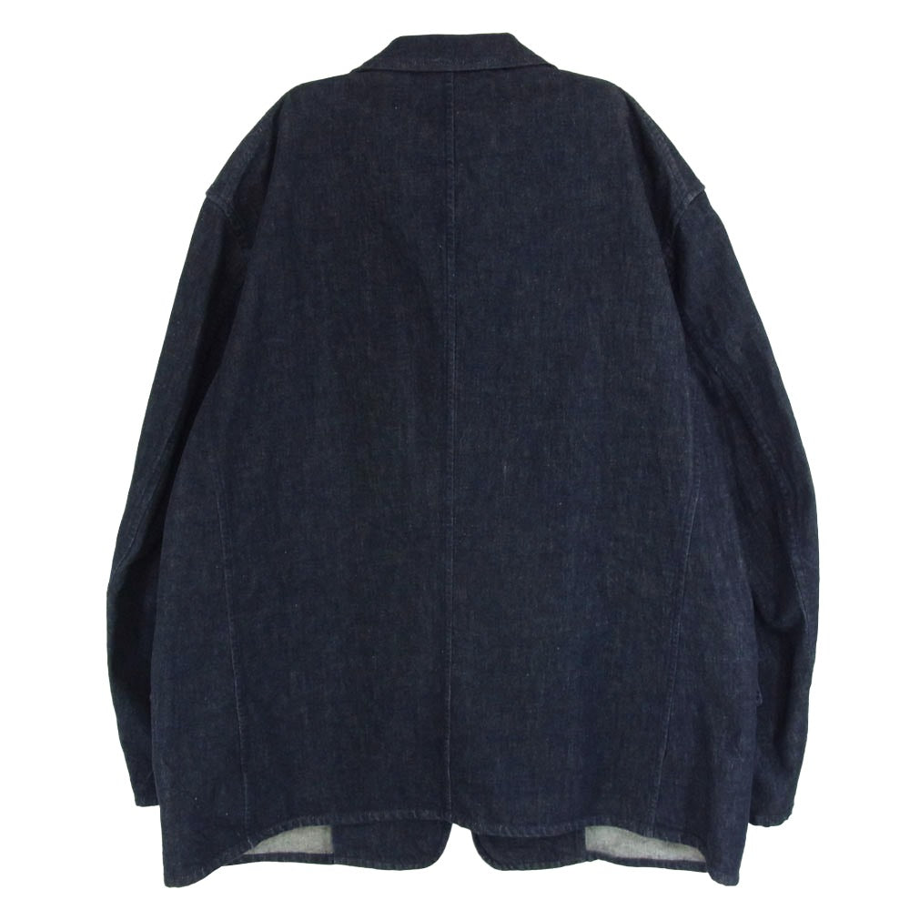 COMOLI コモリ 25SS B01-01023 ネイビー デニム テーラード ジャケット ネイビー系 2【極上美品】【中古】