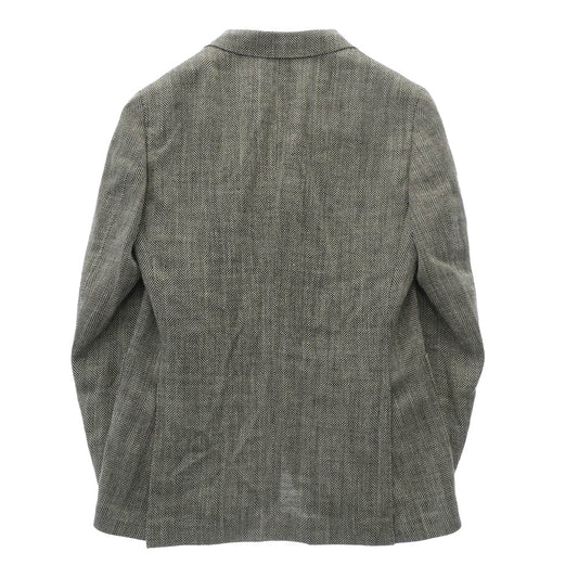 BEAMS ビームス 21-16-1715-731 BEAMSF ビームスエフ F E.THOMAS HERRINGBORN JACKET ヘリンボーン テーラードジャケット ブラック系 ホワイト系 48【中古】