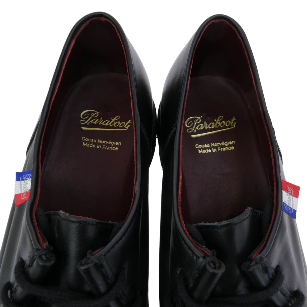 Paraboot パラブーツ 174912 MICHAEL BBR MARCHE LIS NOIR ミカエル レザー モカシンシューズ ブラック系 43【中古】