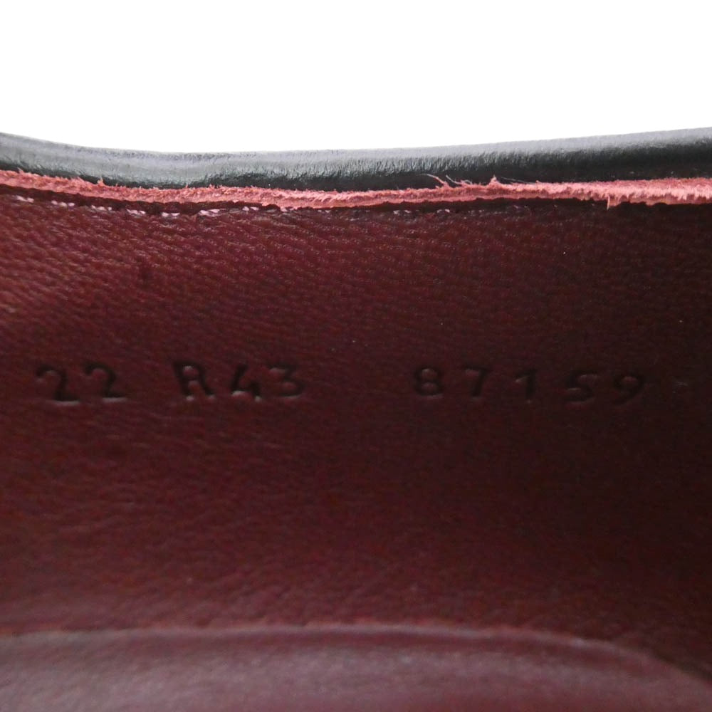 Paraboot パラブーツ 174912 MICHAEL BBR MARCHE LIS NOIR ミカエル レザー モカシンシューズ ブラック系 43【中古】