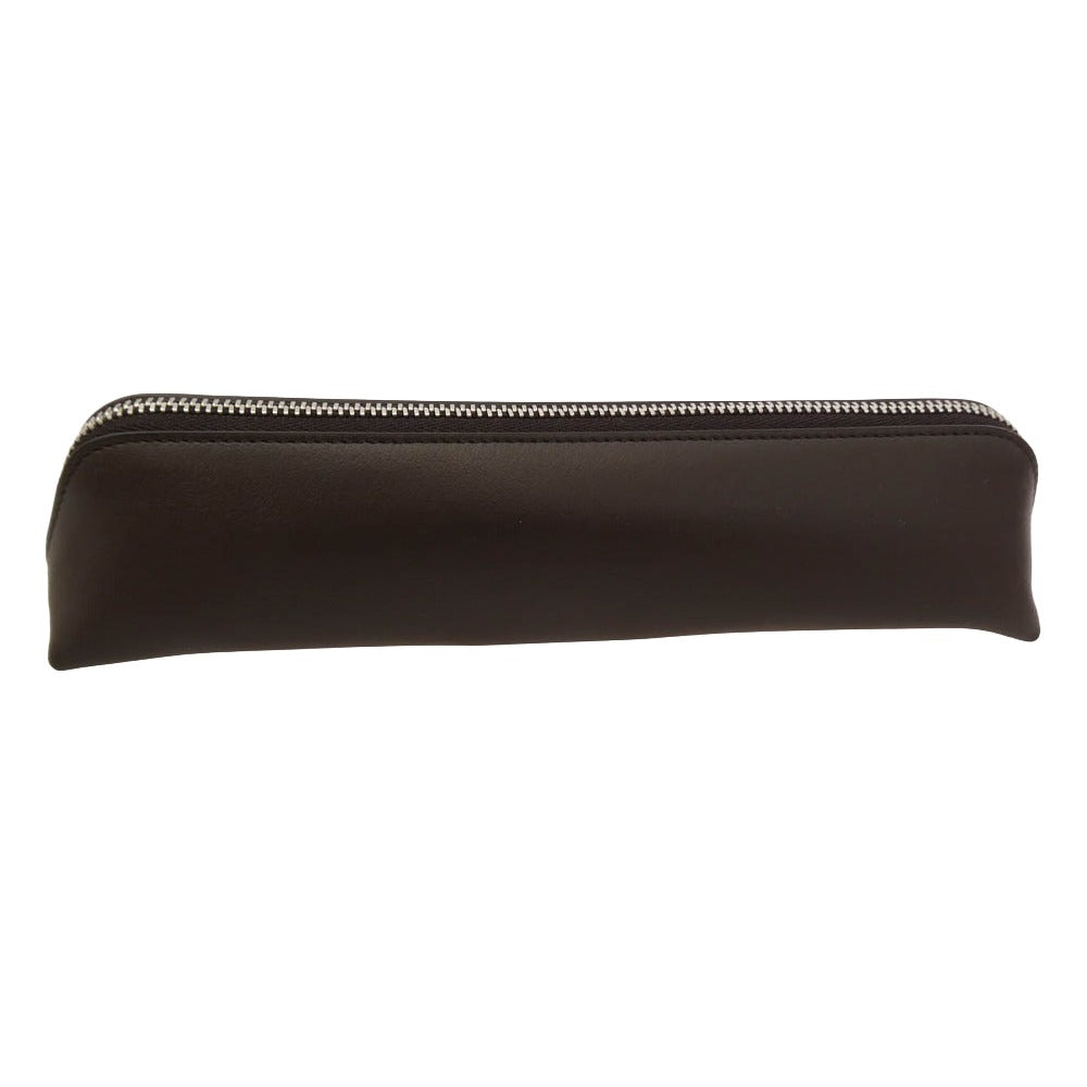 Salvatore Ferragamo サルヴァトーレフェラガモ ノベルティ オールレザー ペンケース ブラウン系【美品】【中古】