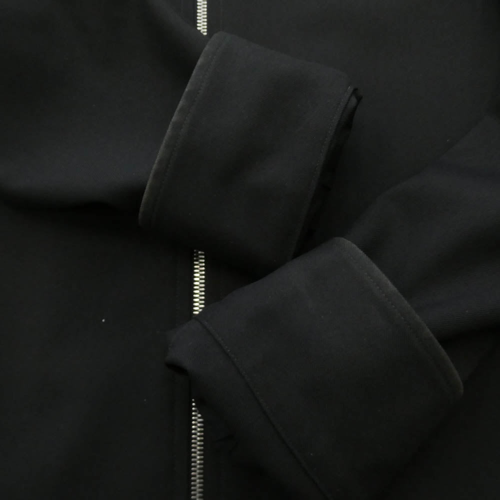 JIL SANDER ジルサンダー 24SS J22DL0178 J70001 SHIRT 50 リサイクルポリエステルギャバジン ジップアップ シャツ ジャケット ブラック系 38【中古】
