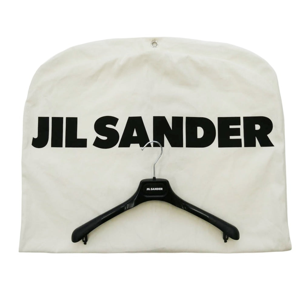 JIL SANDER ジルサンダー 24SS J22DL0178 J70001 SHIRT 50 リサイクルポリエステルギャバジン ジップアップ シャツ ジャケット ブラック系 38【中古】