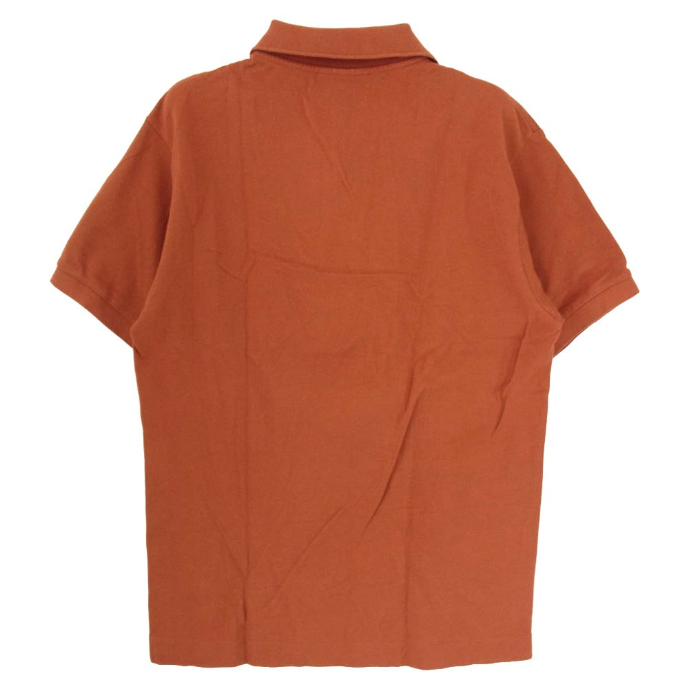 LACOSTE ラコステ クラシックフィット ロゴワッペン 半袖 ポロシャツ バーガンディー系 3【中古】