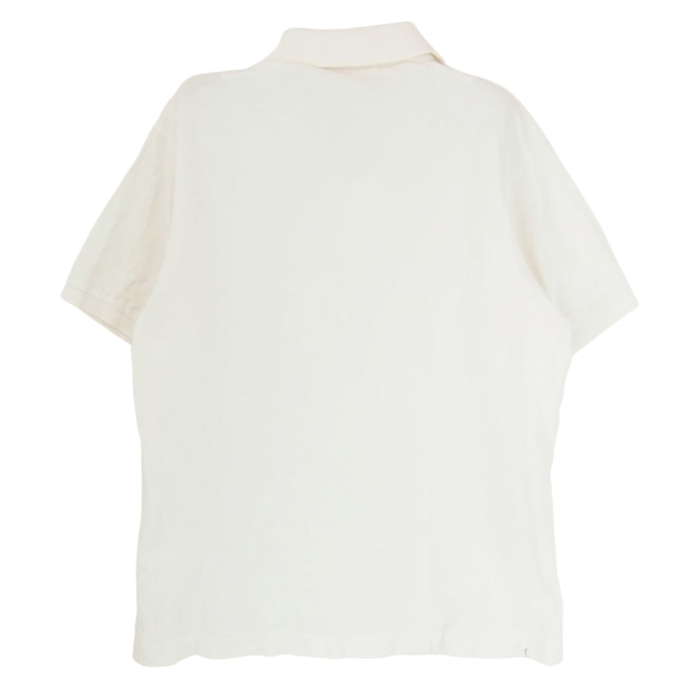 LACOSTE ラコステ CHEMISE ロゴワッペン 半袖 ポロシャツ ホワイト系 4【中古】