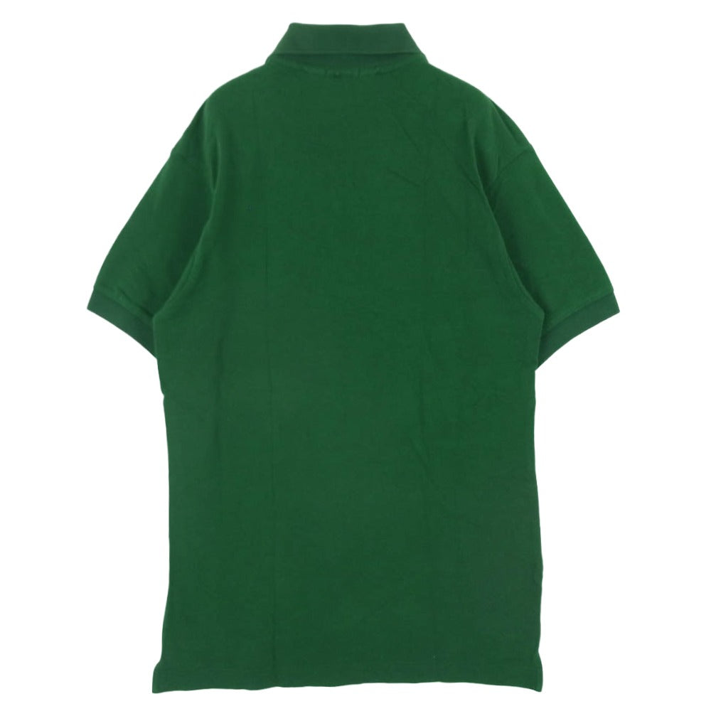 LACOSTE ラコステ EXCLUSIVE EDITION CHEMISE ロゴワッペン 半袖 ポロシャツ グリーン系 2【中古】