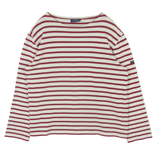 SAINT JAMES セントジェームス ボーダー バスクシャツ カットソー レッド系 オフホワイト系 M【中古】