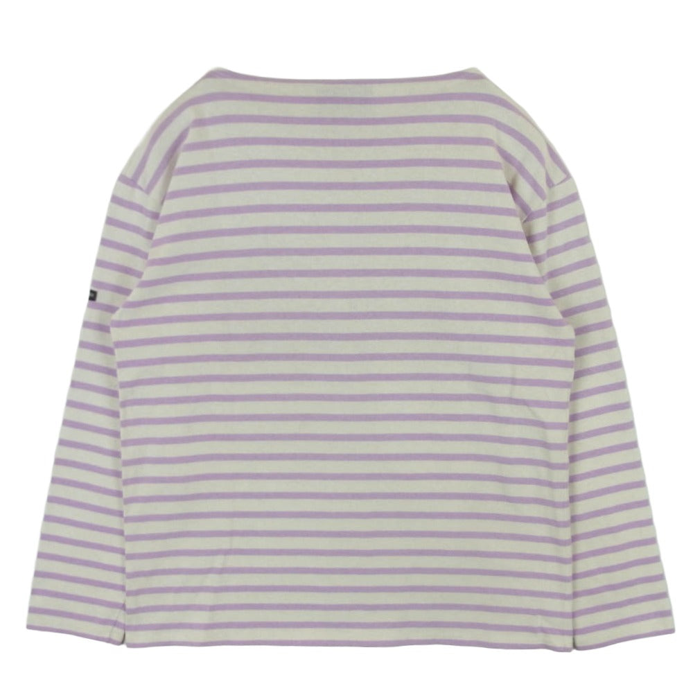 SAINT JAMES セントジェームス ボーダー バスクシャツ カットソー コットン ピンク系 オフホワイト系 M【中古】