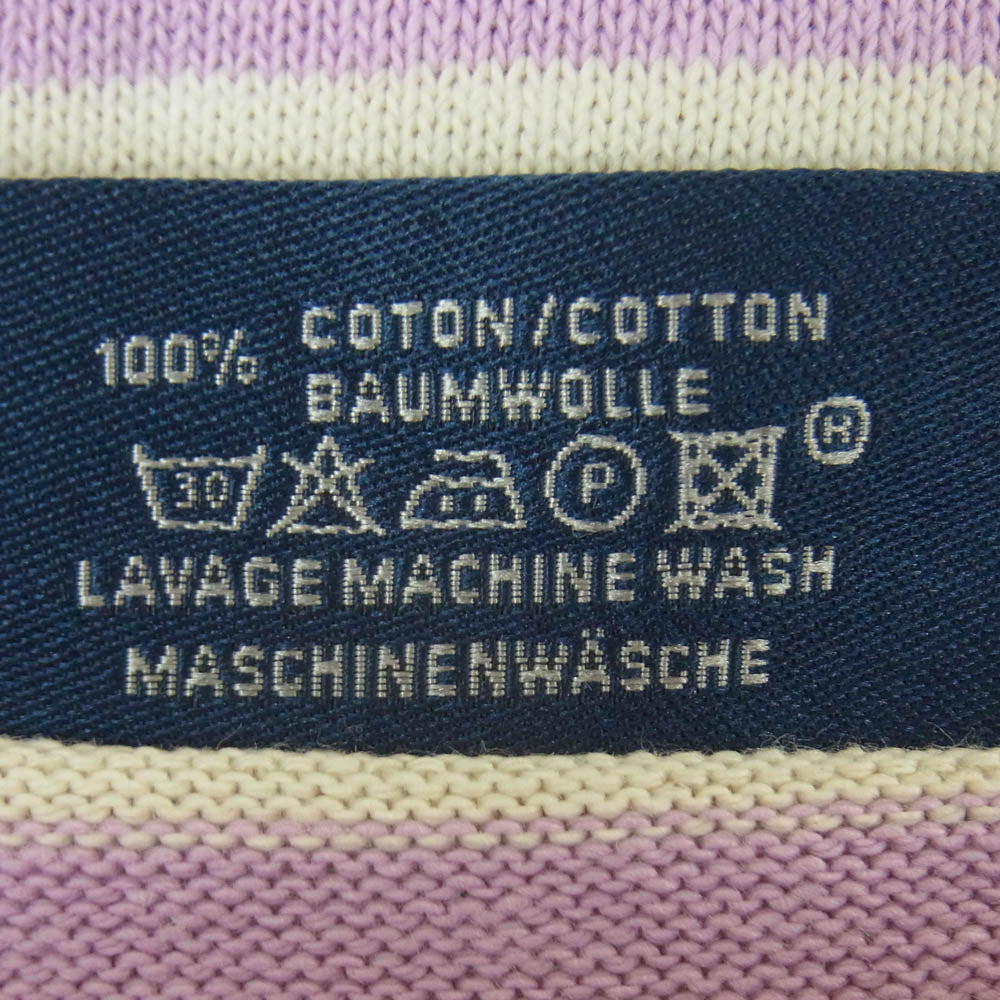 SAINT JAMES セントジェームス ボーダー バスクシャツ カットソー コットン ピンク系 オフホワイト系 M【中古】