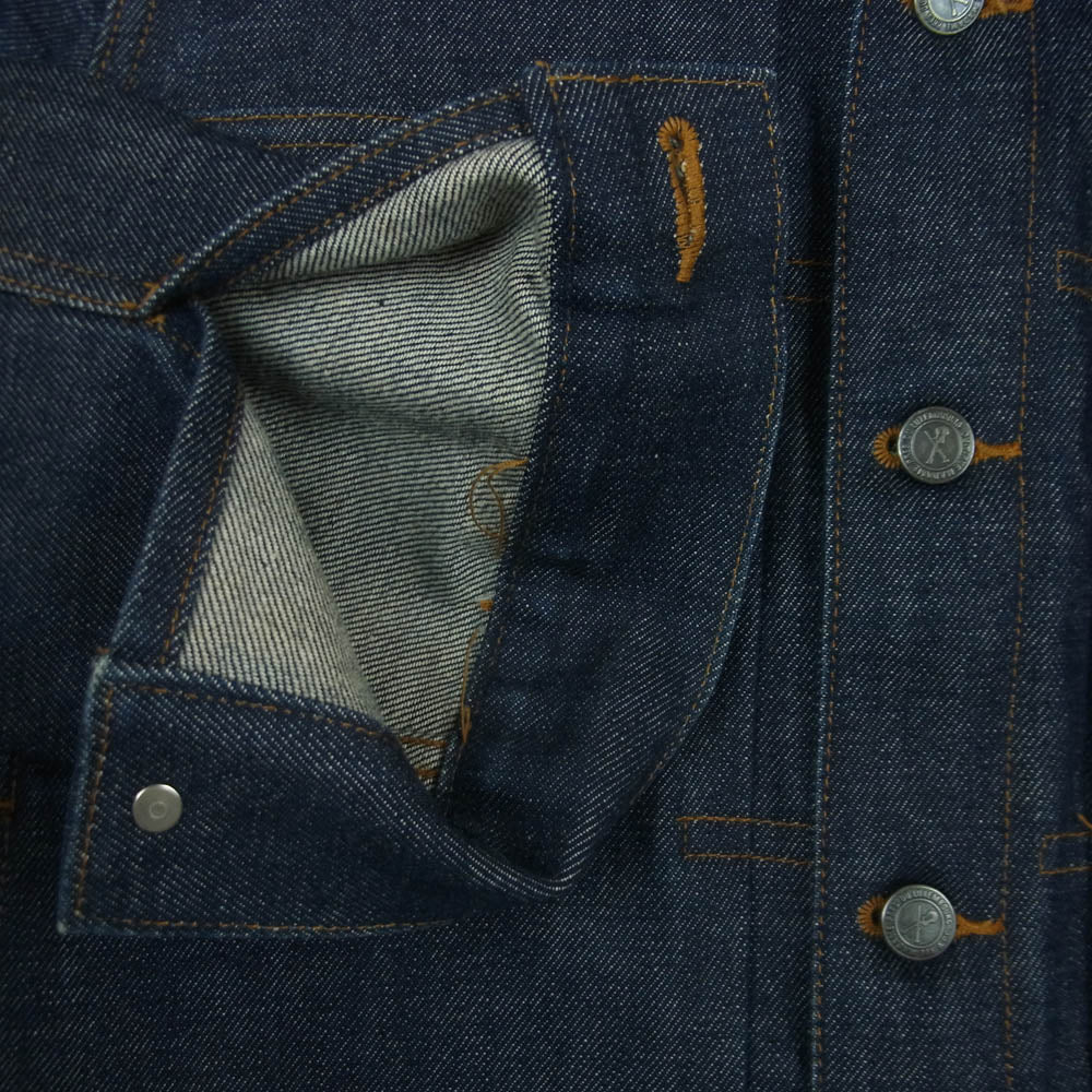 A.P.C. アーペーセー ストレートカット デニム ワーク ジャケット コットン ベトナム製 インディゴブルー系 XS【中古】