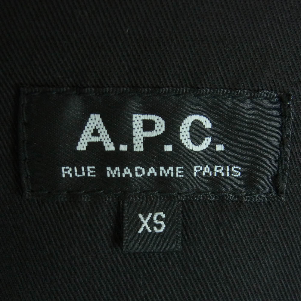 A.P.C. アーペーセー ストレートカット デニム ワーク ジャケット コットン ベトナム製 インディゴブルー系 XS【中古】