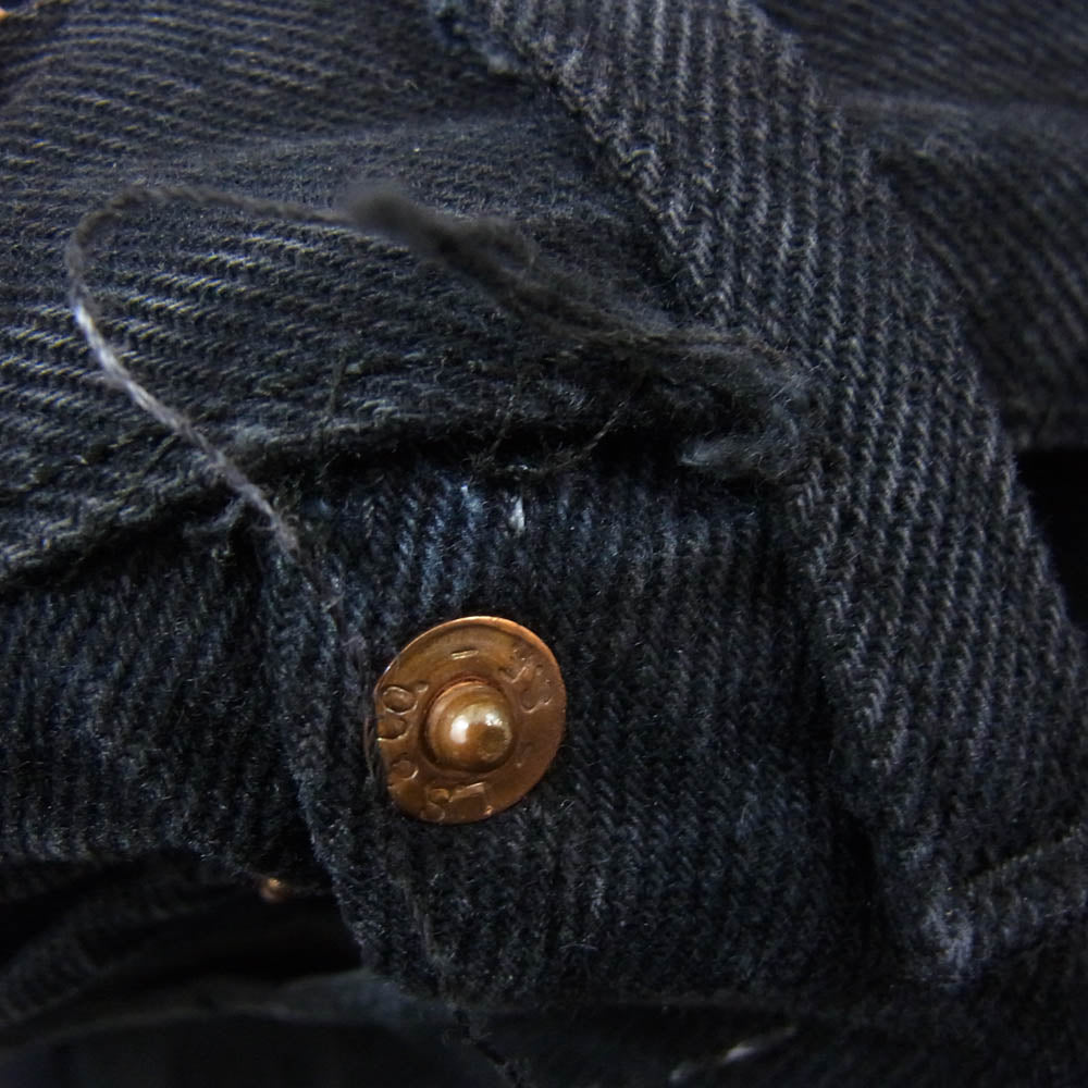 Levi's リーバイス 501-0000 ユーロリーバイス ボタン裏524刻印 ブラックデニム デニムパンツ ジーンズ ブラック系 32【中古】