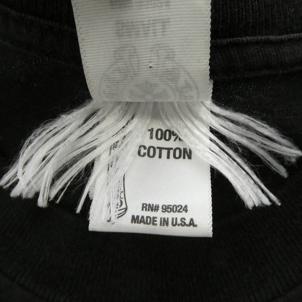 CHROME HEARTS クロムハーツ（原本無） Scroll Logo Label Circle CH Plus Tee スクロール ロゴ ラベル サークル CHプラス ポケット付き 半袖 Tシャツ ブラック系 S【中古】