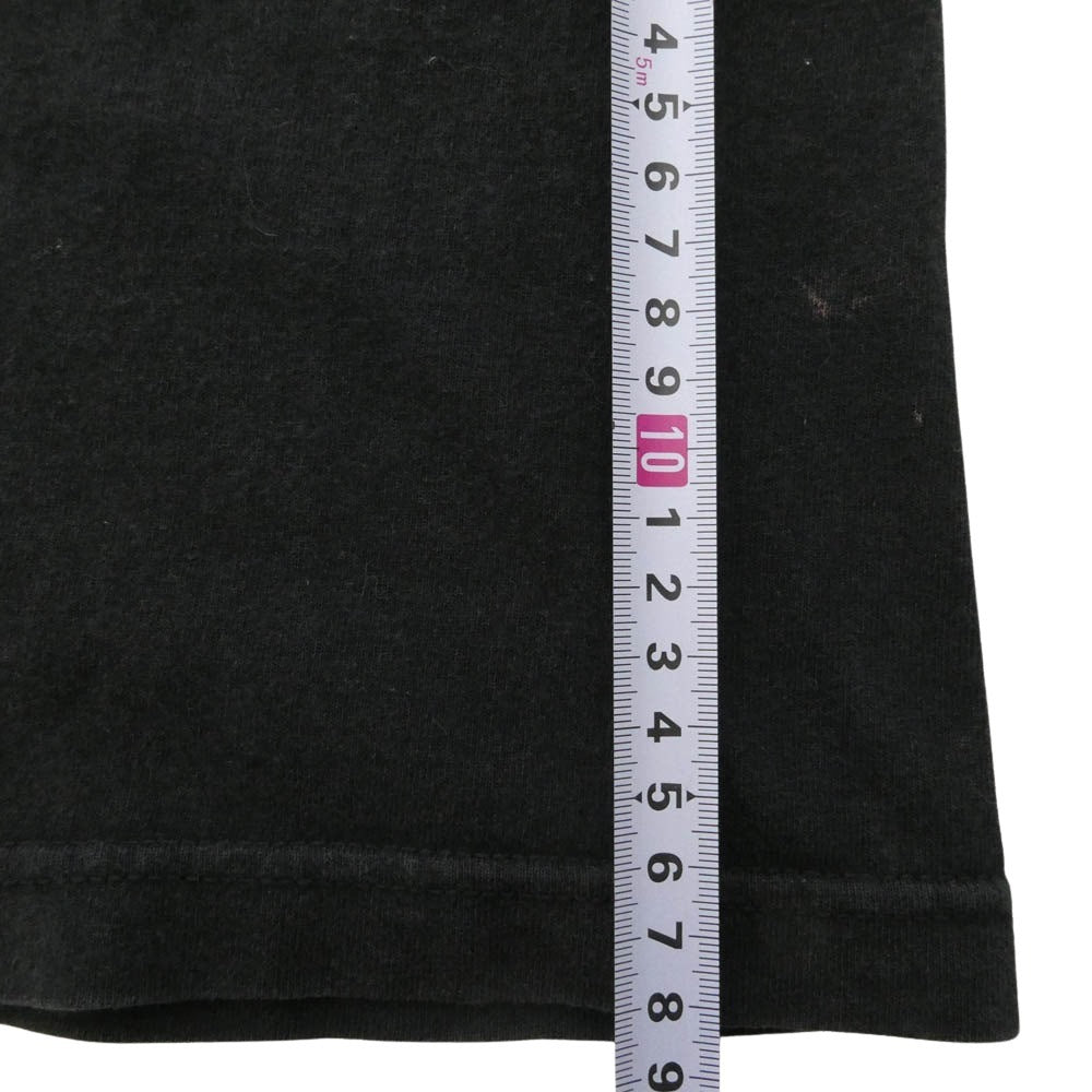 CHROME HEARTS クロムハーツ（原本無） Scroll Logo Label Circle CH Plus Tee スクロール ロゴ ラベル サークル CHプラス ポケット付き 半袖 Tシャツ ブラック系 S【中古】