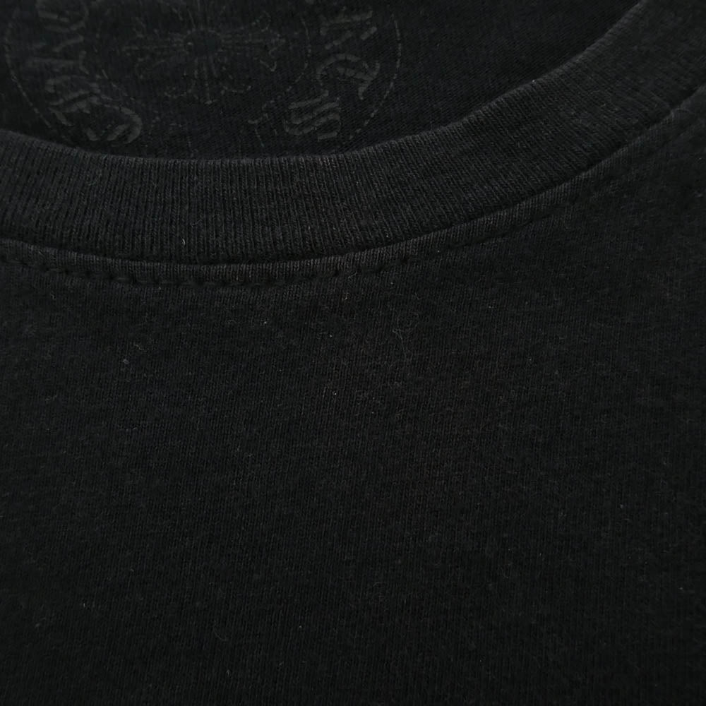 CHROME HEARTS クロムハーツ（原本無） SCROLL LABEL FUCKYOU L/S スクロールラベル ファックユー アームプリント 袖プリント 長袖 Tシャツ カットソー ブラック系 L【中古】