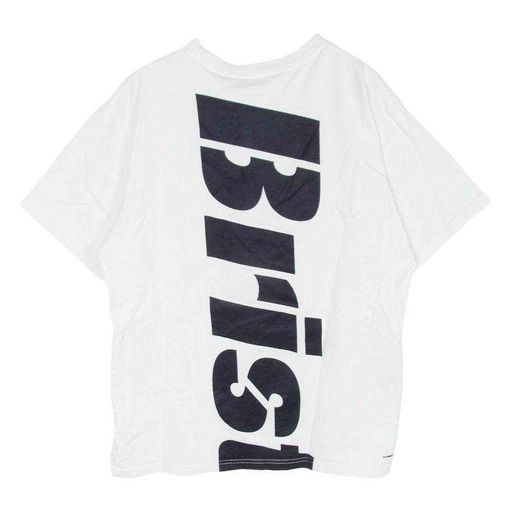 F.C.R.B. エフシーアールビー 20AW FCRB-202076 BIG LOGO POCKET TEE ビックロゴ バックプリント ポケット付き 半袖 Tシャツ ホワイト系 M【中古】