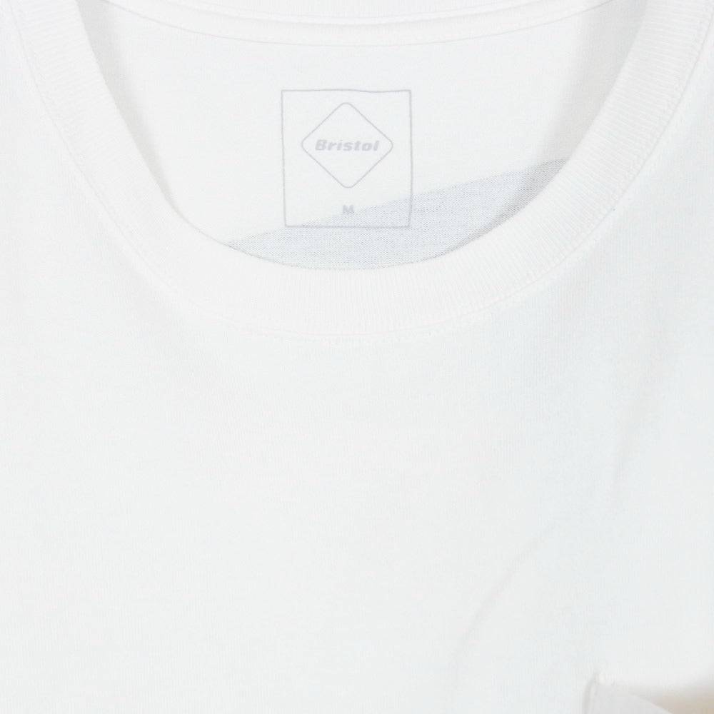 F.C.R.B. エフシーアールビー 20AW FCRB-202076 BIG LOGO POCKET TEE ビックロゴ バックプリント ポケット付き 半袖 Tシャツ ホワイト系 M【中古】