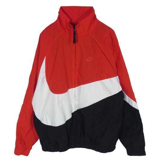 NIKE ナイキ AR3133-657 HBR STMT WOVEN JACKET ビッグ スウッシュ ウーブン ジャケット レッド系 M【中古】