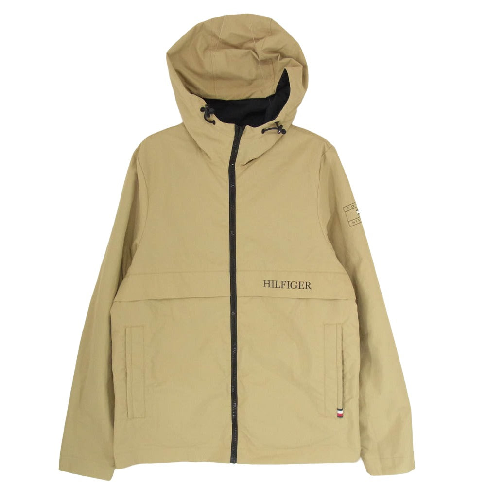 TOMMY HILFIGER トミーヒルフィガー 78J5242 リバーシブル フーデッド ナイロン ジャケット ブラウン系 S【中古】