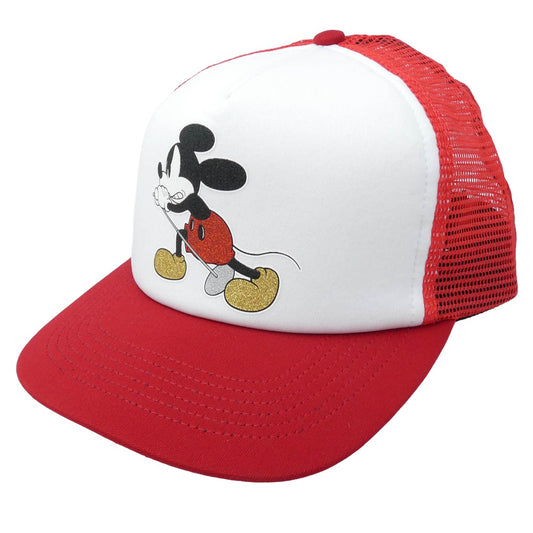 Supreme シュプリーム 25AW x Mickey Mouse Mesh Back 5-Panel ミッキーマウス メッシュ バック 5パネル キャップ 帽子 レッド系【中古】