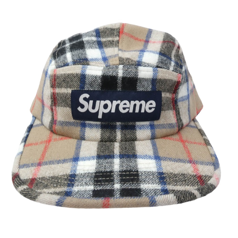 Supreme シュプリーム 24AW Lochcarron Camp Cap ロキャロン キャンプ キャップ 帽子 ライトブラウン系【美品】【中古】