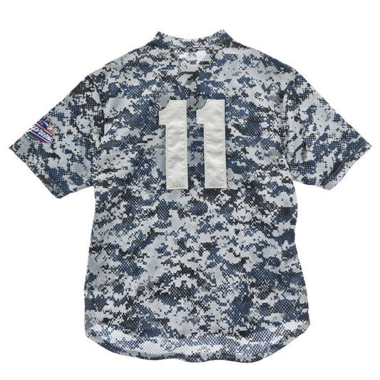 Supreme シュプリーム 25SS S Logo Baseball Henley エス ロゴ ヘンリー 半袖 ベースボール シャツ デジタルカモ ブルー系 マルチカラー系 S【極上美品】【中古】