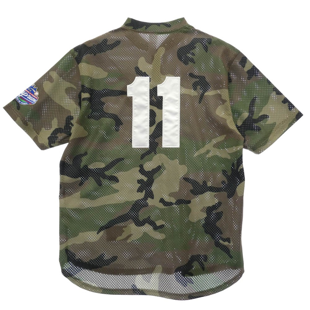 Supreme シュプリーム 24AW S Logo Baseball Henley エス ロゴ ヘンリー 半袖 ベースボール シャツ ウッドランドカモ カーキ系 マルチカラー系 M【極上美品】【中古】