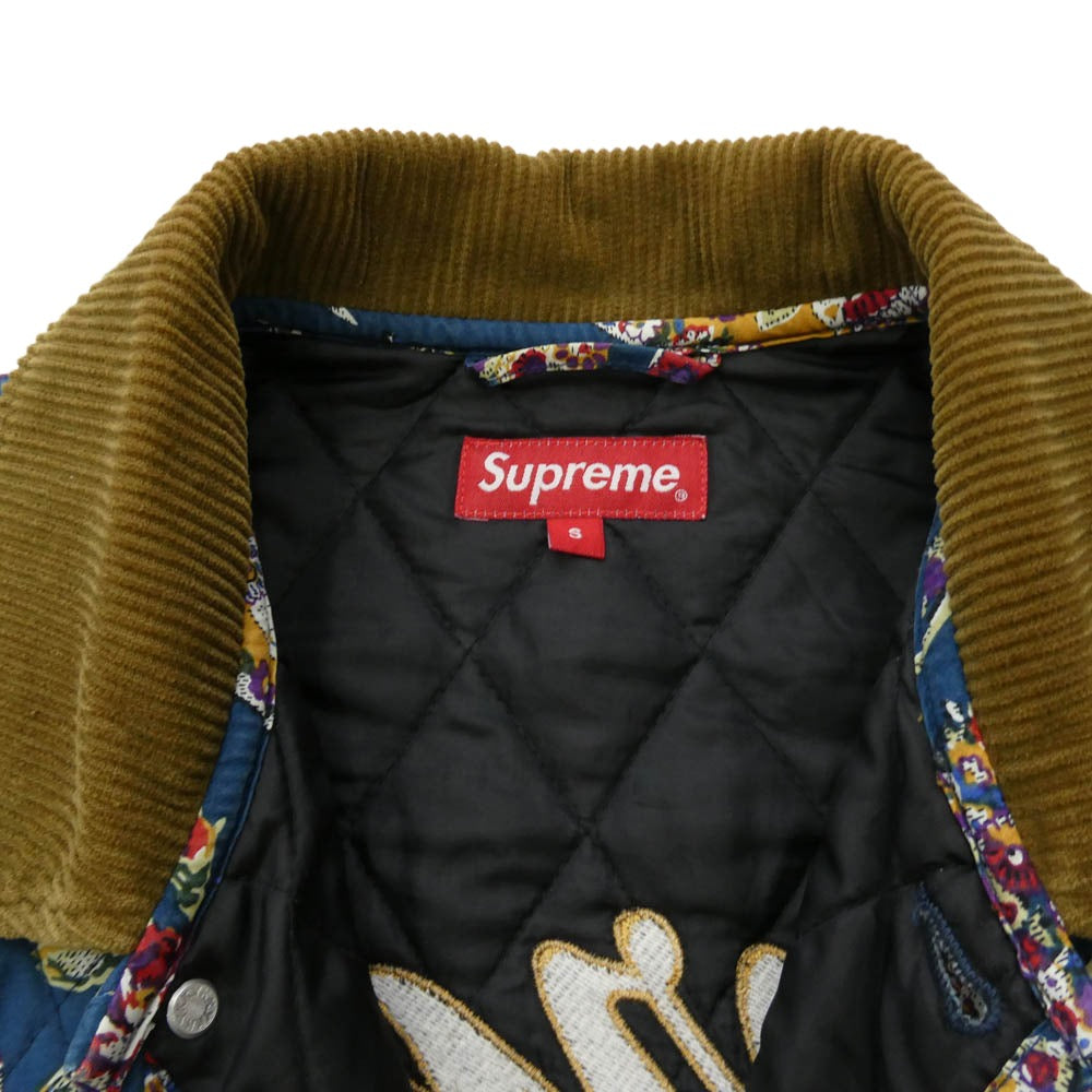 Supreme シュプリーム 19AW Quilted Paisley Jacket キルテッド ペイズリー ジャケット ブルー系 マルチカラー系 S【中古】