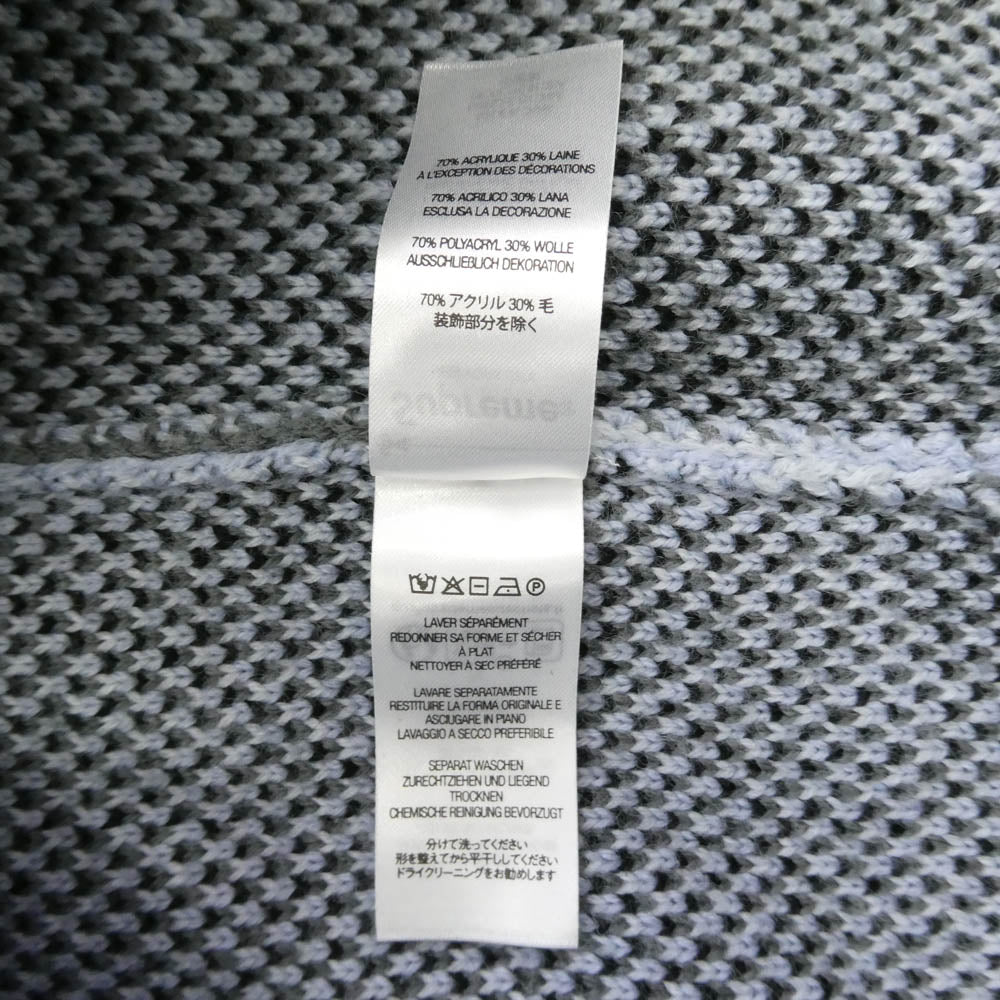 Supreme シュプリーム 24AW Small Box Polo Sweater スモールボックス ポロ セーター ニット グレー系 ライトブルー系 マルチカラー系 M【美品】【中古】