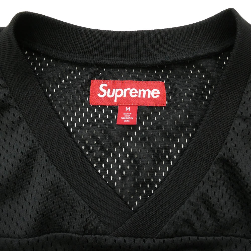 Supreme シュプリーム 24SS Spiderweb Football Jersey スパイダーウェブ フットボール ジャージ 半袖 Tシャツ ブラック系 M【美品】【中古】