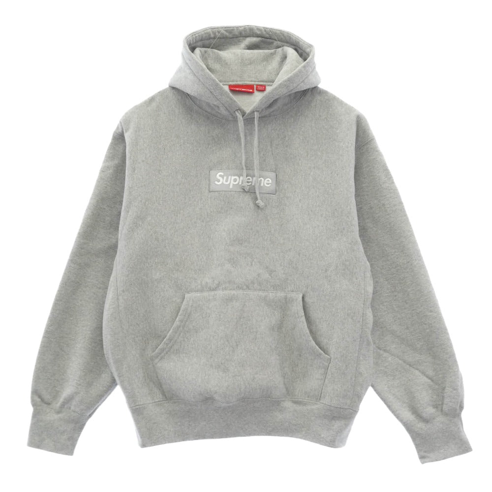 Supreme シュプリーム 24AW Box Logo Hooded Sweatshirt ボックスロゴ スウェットシャツ パーカー フーディー グレー系 M【美品】【中古】