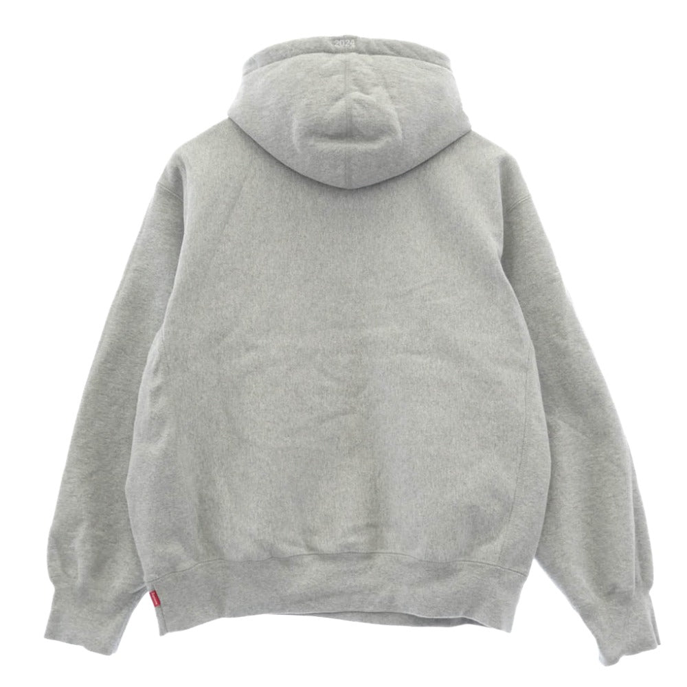 Supreme シュプリーム 24AW Box Logo Hooded Sweatshirt ボックスロゴ スウェットシャツ パーカー フーディー グレー系 M【美品】【中古】